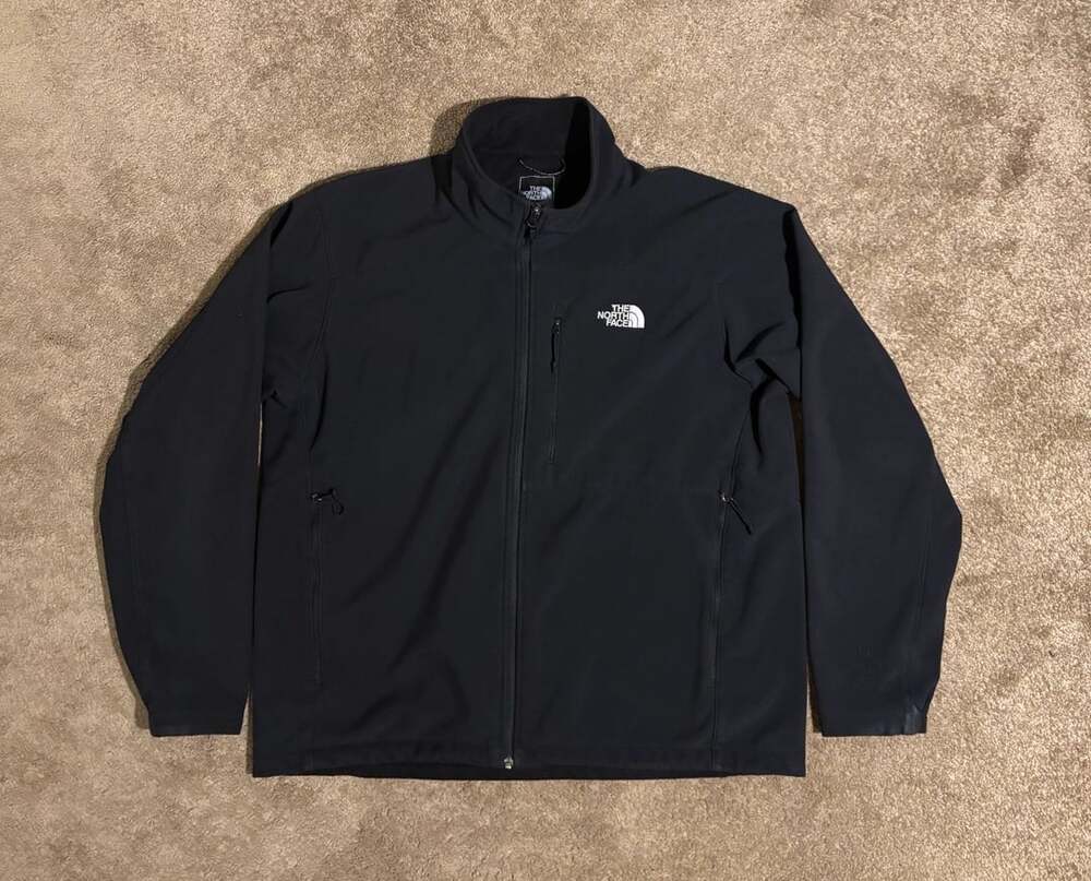 The North Face Apex Bionic Softshell Jacket Men's Size XL Solid Black Full Zip